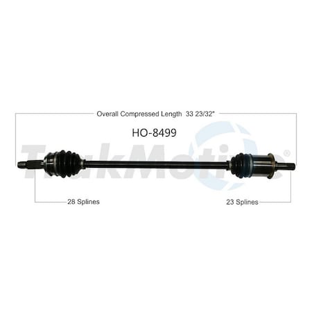 Surtrack Axle Cv Axle Shaft, Ho-8499 HO-8499